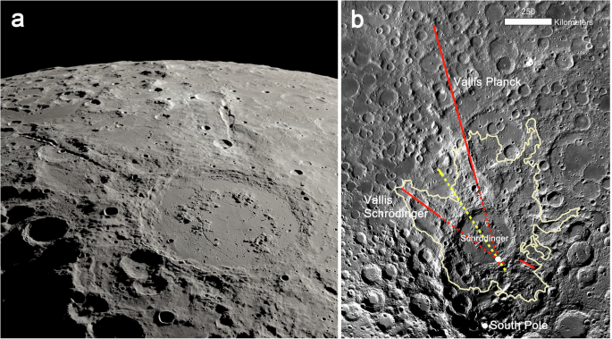 Grand canyons on the Moon