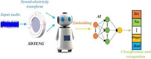Triboelectric Nanogenerator-Based Flexible Acoustic Sensor for Speech Recognition