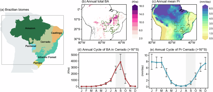 Anomalous temperature in North Tropical Atlantic linked to Brazilian Cerrado fires