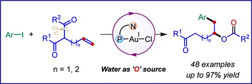 Gold-Catalyzed 1,2-Carboxyarylation of Alkenes