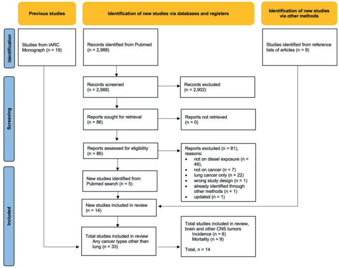 Occupational Diesel Exposure and Brain Tumors: A Systematic Review and Meta-Analysis.