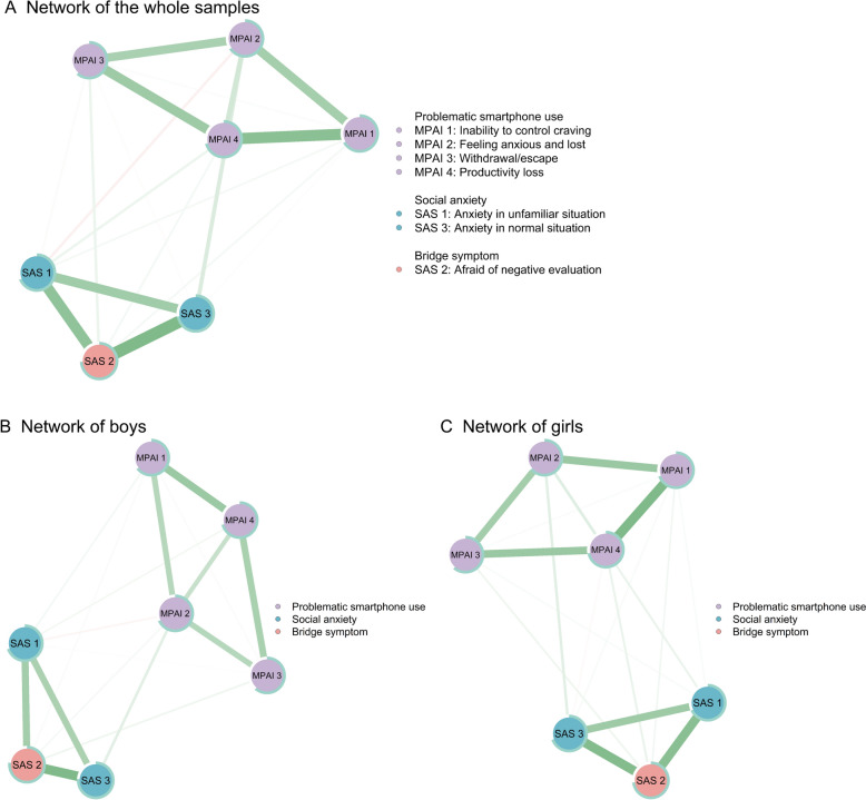 Gender differences in symptom interactions between problematic smartphone use and social anxiety in adolescents: a network analysis.
