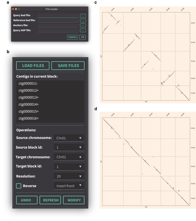 Collinearity-based Assembly Correction Tool GUI: Software for collinearity-based genome assembly correction.
