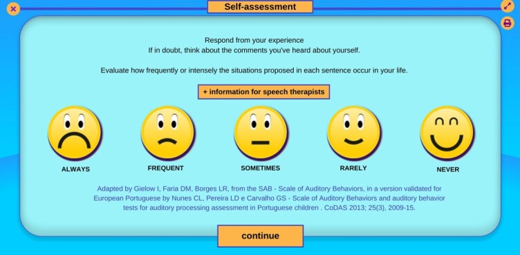 Use of a self-perception questionnaire for screening auditory abilities in children with behavioral dysphonia.