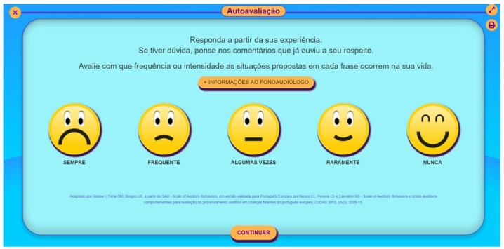 Use of a self-perception questionnaire for screening auditory abilities in children with behavioral dysphonia.