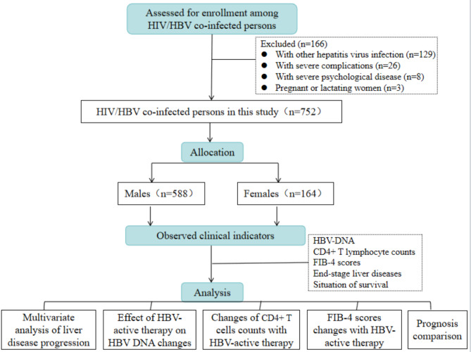 The sex differences in diseases progression and prognosis among persons with HIV and HBV coinfection.