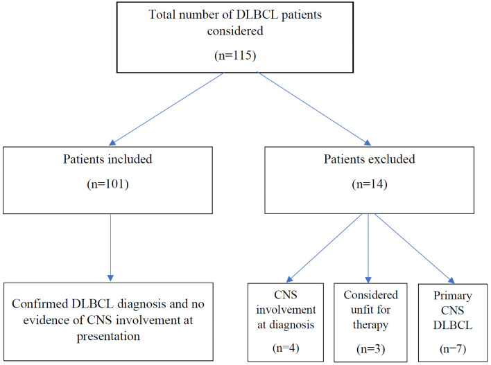 Low Rate of Central Nervous System Relapse of Diffuse Large B-Cell Lymphoma Despite Limited Use of Intrathecal Prophylaxis.