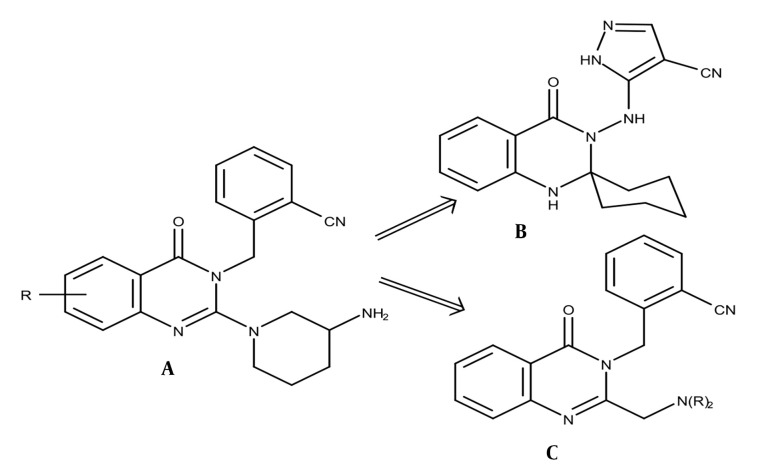 Synthesis and Bioactivity Investigation of Novel 2-({2-[(Dialkylamino) Methyl] Quinazolin-4-one-3-yl} Methyl) Benzonitrile Derivatives as Dipeptidyl Peptidase-4 Inhibitory Agent.