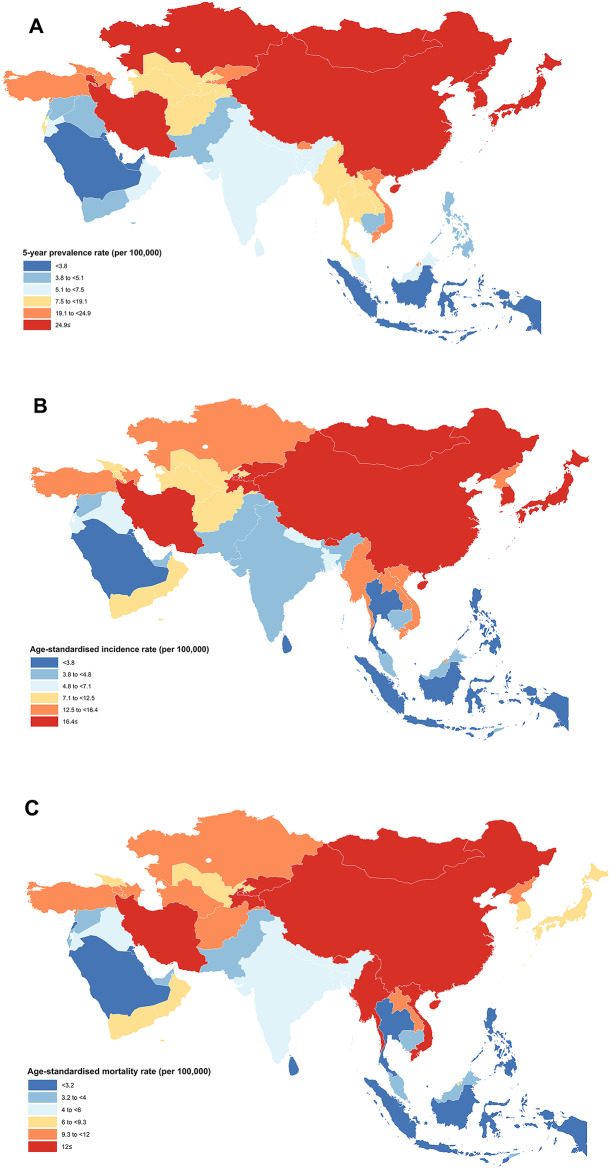 Epidemiology and socioeconomic correlates of gastric cancer in Asia: results from the GLOBOCAN 2020 data and projections from 2020 to 2040.