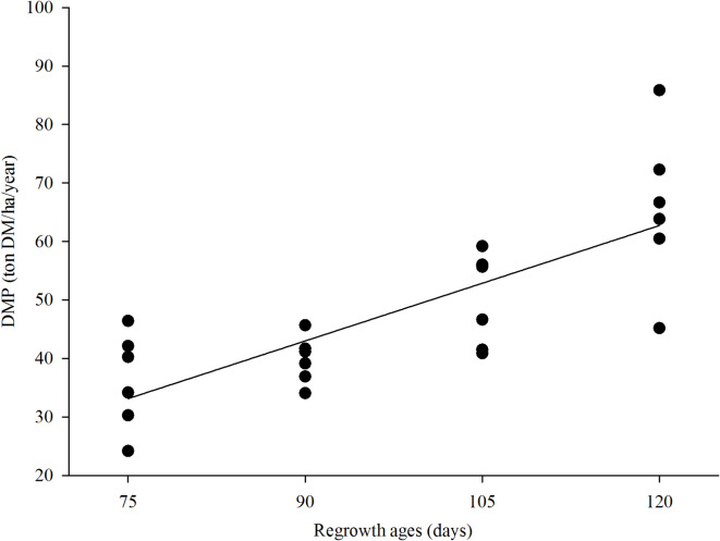 Biomass production and silage quality of ensiled BRS Capiaçu elephant grass at different regrowth ages and residue heights.