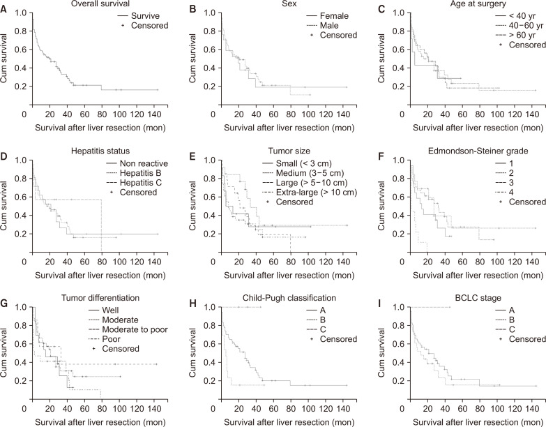 Seizing tumor factors for mortality and survival outcomes following liver resection in Indonesia's hepatocellular carcinoma patients.