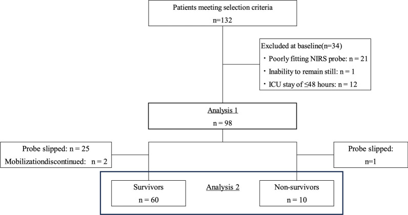 Regional cerebral oxygen saturation during initial mobilization of critically ill patients is associated with clinical outcomes: a prospective observational study.
