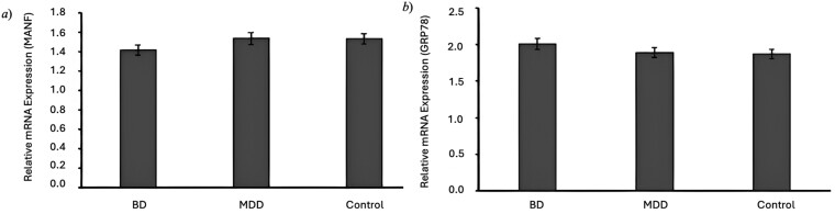 Investigation of the mesencephalic astrocyte-derived neurotrophic factor-endoplasmic reticulum stress pathway in mood disorders.