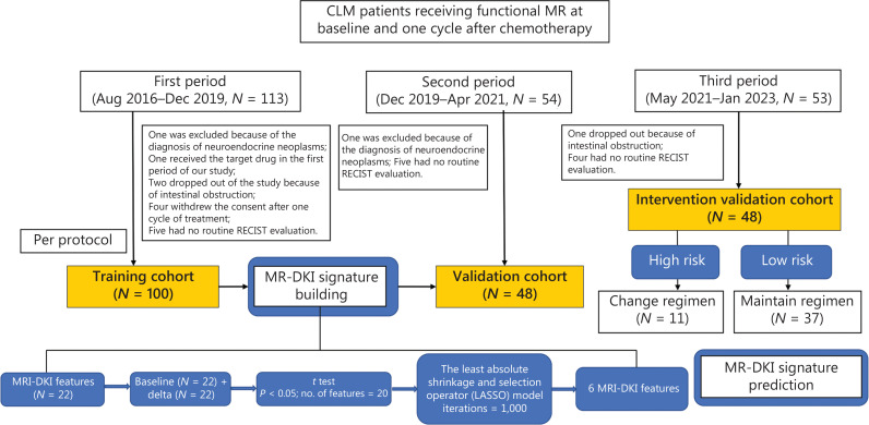 Improved treatment of colorectal liver metastases by early response evaluation and regimen adjustment: a prospective study of clinical functional MR-based modeling.