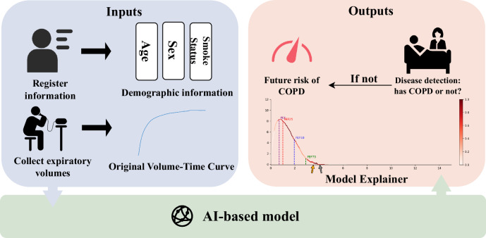 Deep learning for detecting and early predicting chronic obstructive pulmonary disease from spirogram time series.