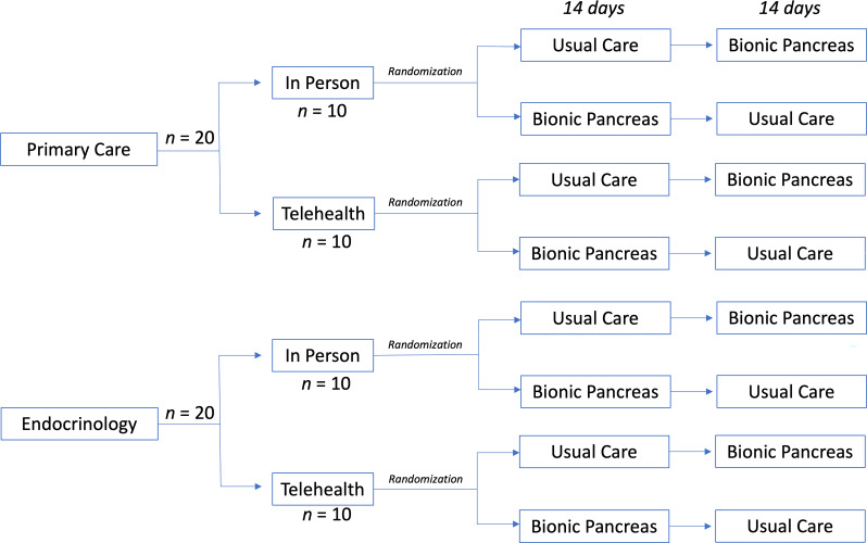 Assessing the iLet Bionic Pancreas Deployed in Primary Care and via Telehealth: A Randomized Clinical Trial.