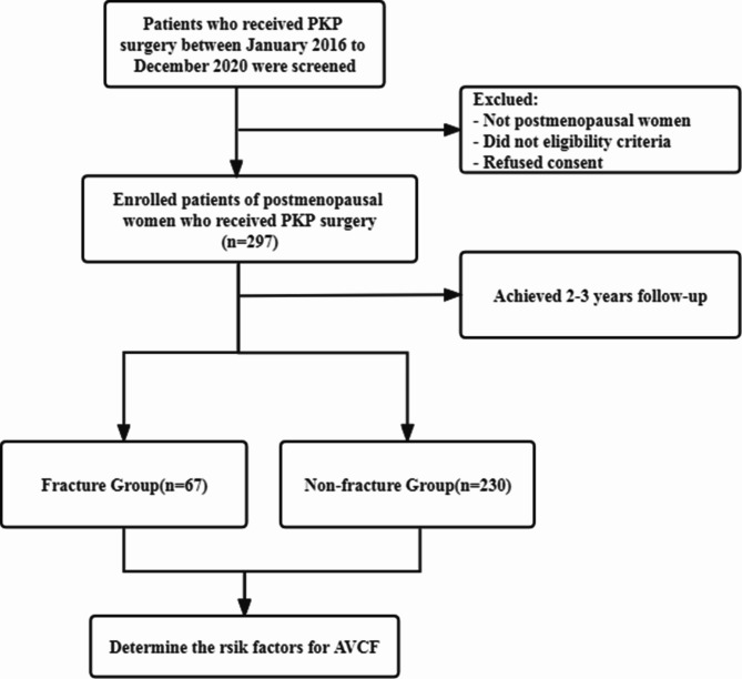 Risk factor analysis of adjacent vertebral compression fracture following the surgery of percutaneous kyphoplasty in postmenopausal women.