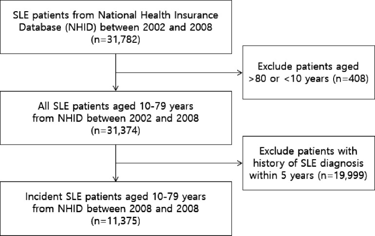 Mortality patterns of SLE and the associated risk factors in Korean patients: a nationwide cohort study.