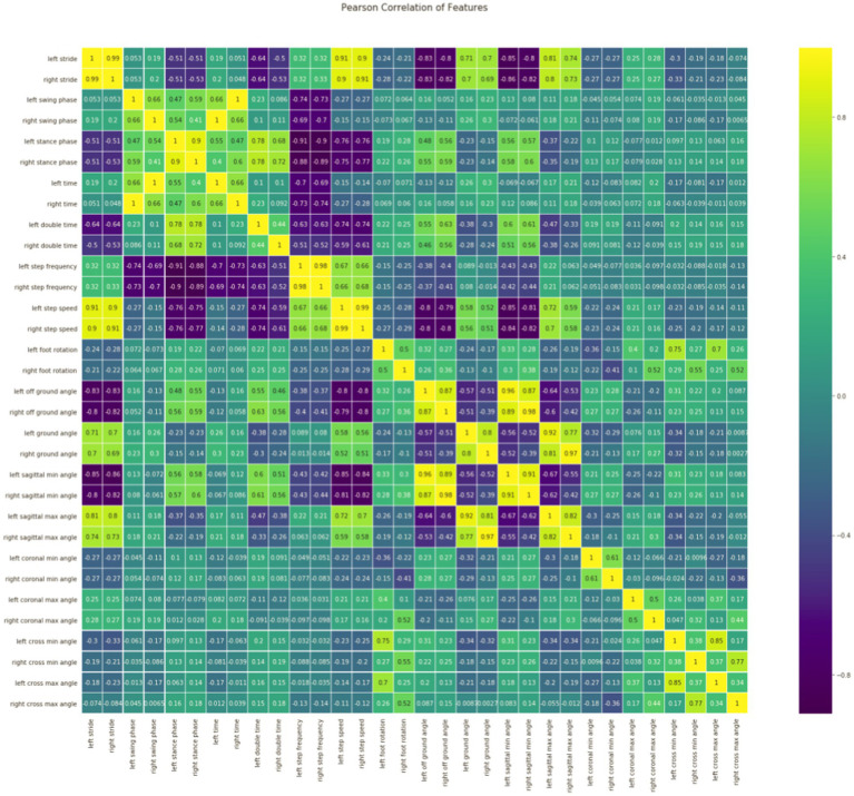 Quantitative evaluation method of stroke association based on multidimensional gait parameters by using machine learning.