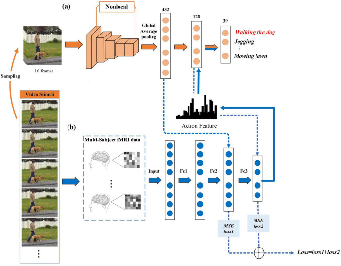 An action decoding framework combined with deep neural network for predicting the semantics of human actions in videos from evoked brain activities.