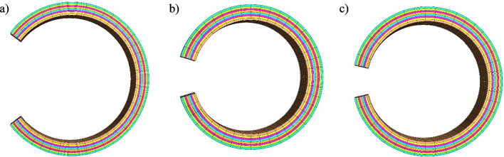 Finite Element Simulation of Opening Angle Response of Porcine Aortas Using Layer Specific GAG Distributions in One and Two Layered Solid Matrices.