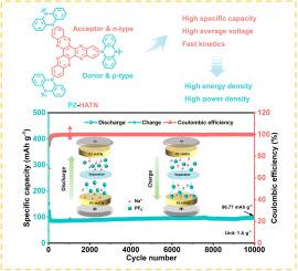 Integrating dual-ion storage and D-A effect into a nitrogen-rich polymer for symmetric all-organic sodium batteries