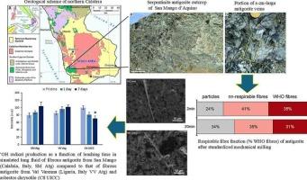 Naturally occurring asbestos in Southern Italy: Geological and mineralogical investigation of fibrous antigorite from Calabrian serpentinites in view of its hazard assessment