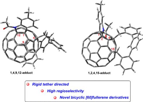 Tether-Directed Electrosynthesis of Bicyclic [60]Fullerene Derivatives Fused with 5-Membered Azacycle and 13-Membered Carbocycle