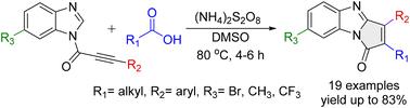 A domino decarboxylative alkylation/annulation for the synthesis of pyrrolo-benzimidazolones†