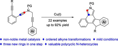 Copper-Catalyzed Triyne Cyclization via Vinyl Cations
