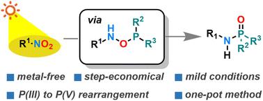 Harnessing nitroarenes: photo-driven synergistic construction of phosphinic amides via hydrogen transfer and oxygen migration†
