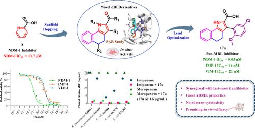 Discovery of Conformationally Constrained Dihydro Benzo-Indole Derivatives as Metallo-β-Lactamase Inhibitors to Tackle Multidrug-Resistant Bacterial Infections