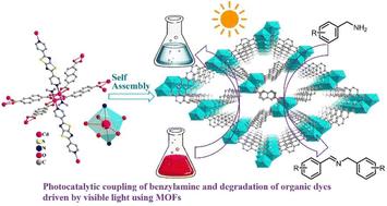 Thiazolothiazole-based metal–organic frameworks for photocatalytic coupling of benzylamine and degradation of organic dyes†