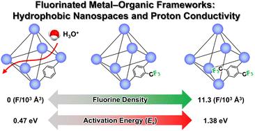 Fluorinated metal–organic frameworks: hydrophobic nanospaces with high fluorine density and proton conductivity†