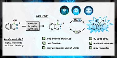 Synthetic access to organyl-substituted 1,2,3-benzodiazaborines with turn-on fluorescence activity†