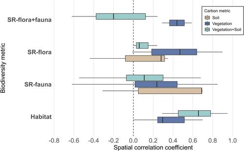 Exploring the Spatial Relationship Between Carbon Storage and Biodiversity: A Systematic Review and Meta-Analysis