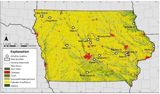 Assessing microplastics, per- and polyfluoroalkyl substances (PFAS), and other contaminants of global concern in wadable agricultural streams in Iowa†