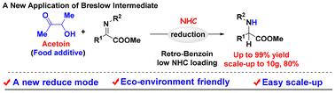 Carbene-catalyzed imine reductive reaction: a new application of Breslow intermediates†