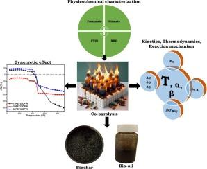 Synergism, pyrolysis performance, product distribution and characteristics in the co-pyrolysis of date palm waste and polyethylene foam: Harnessing the potential of plastics and biomass valorization