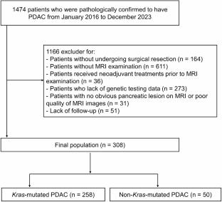 Correlation of MRI characteristics with KRAS mutation status in pancreatic ductal adenocarcinoma