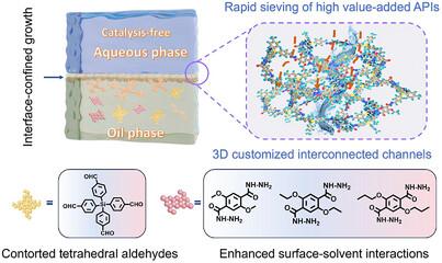 Microporous Polyacylhydrazone Membranes with 3D Interconnected Nanochannels for Accurate Molecular Sieving