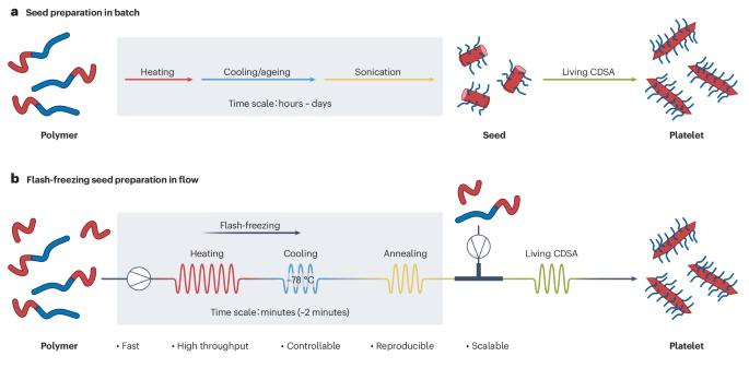 Scalable and precise synthesis of polymer nanoparticles