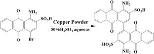 Cleaner production technology of intermediate DAS in red pigment C.I.177: four-phase heterogeneous catalytic Ullmann condensation