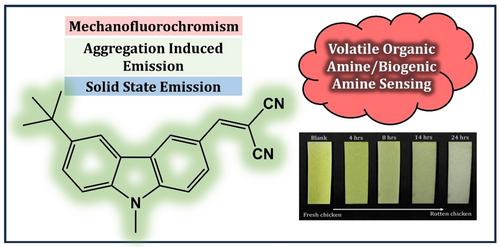 Dicyanovinyl Appended Carbazole Based Colorimetric Sensor for Volatile Organic Amines