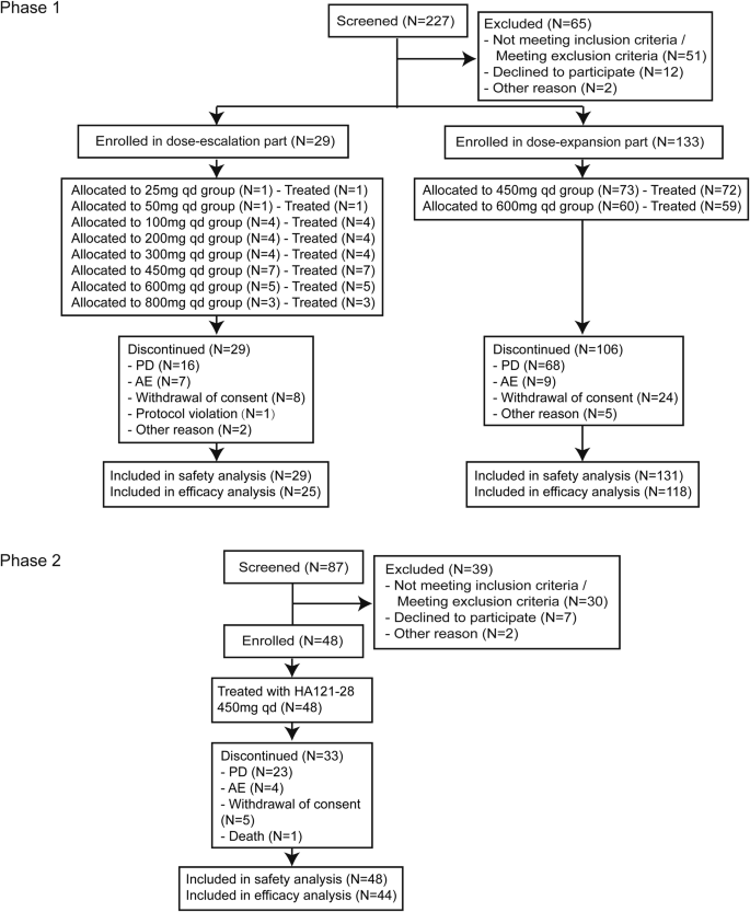 Safety, pharmacokinetics and efficacy of HA121-28 in patients with advanced solid tumors and RET fusion-positive non-small-cell lung cancer: a multicenter, open-label, single-arm phase 1/2 trial