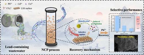 Enhanced selective removal of lead from battery industry wastewater using MoS2@PbCO3 composite seeds via a nucleation crystallization pelleting process