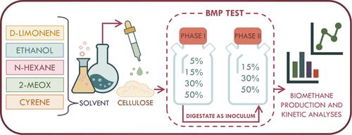 Impact of Emerging and Traditional Solvents on Anaerobic Digestion in Biorefinery Processes