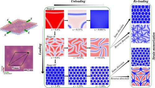 Memorization of Strain-Induced Moiré Patterns in Vertical van der Waals Materials