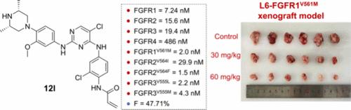 Discovery of Novel 2,4,5-Trisubstituted Pyrimidine Derivatives as Potent and Selective FGFR Inhibitors against Gatekeeper Mutants for the Treatment of NSCLC