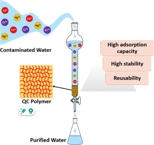 Quercetin–Copper Complexation-Based Porous Polymer for Chromium, Mercury, and Cadmium Metal Ion Adsorption: Experimental and Computational Study